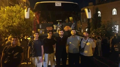 Aydın&rsquo;dan 109 hafız dualarla umreye uğurlandı
