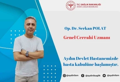 Aydın Devlet Hastanesi’nde yeni Genel Cerrah Polat göreve başladı
