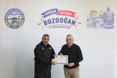 Aydın Valiliği&rsquo;nden Bozdoğan Belediyesi&rsquo;ne teşekk&uuml;r
