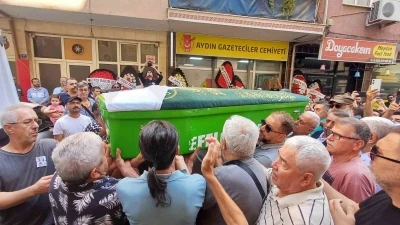 Aydınlı gazeteci Yazıcı’yı meslektaşları son yolculuğuna uğurladı
