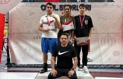 Aydınlı sporcular, şampiyonadan 3 madalya ile d&ouml;nd&uuml;
