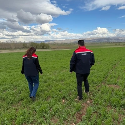 Aydıntepe&rsquo;de hububat ekili alanlarda hastalık ve zararlı kontrol&uuml; yapıldı
