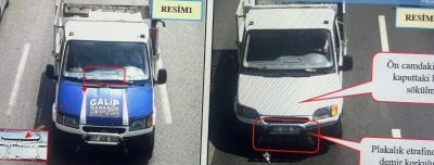 Aynı aracın üzerinde oynama yapıp, izini kaybettirmeye çalıştı
