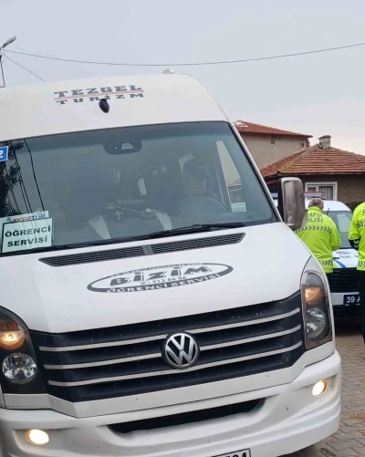 Babaeski&rsquo;de okul servisleri denetlendi

