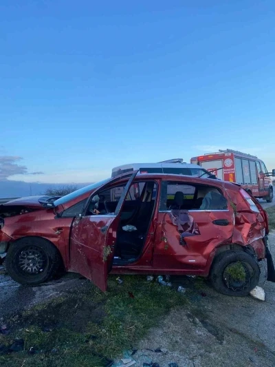 Babaeski&rsquo;de trafik kazası: 1 yaralı
