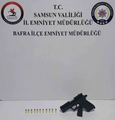 Bafra’da düğünde havaya ateş açan şahsa gözaltı
