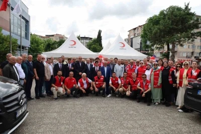 Bafra&rsquo;da Kızılay kan alma birimi a&ccedil;ılışı
