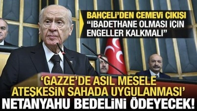 Bahçeli'den Gazze'deki ateşkese ilişkin açıklama: 'Asıl mesele' diyerek konuştu!
