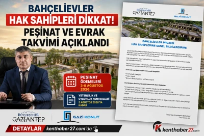 Bah&ccedil;elievler Hak Sahipleri Dikkat! Peşinat ve Evrak Takvimi A&ccedil;ıklandı