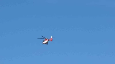 Bah&ccedil;esaray&rsquo;da kalp hastası i&ccedil;in hava ambulansı havalandı
