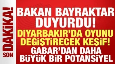 Bakan Bayraktar canlı yayında "Diyarbakır'da oyunu değiştirecek keşif" diyerek duyurd