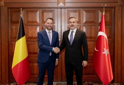 Bakan Fidan, Bel&ccedil;ikalı mevkidaşı Prevot ile bir araya geldi

