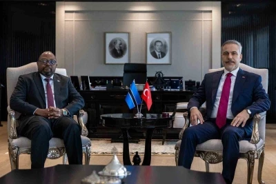 Bakan Fidan, Botsvana Uluslararası İlişkiler Bakanı Butale ile g&ouml;r&uuml;şt&uuml;
