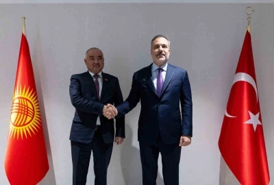 Bakan Fidan, Kırgızistan Y&uuml;ksek Meclisi Başkanı Uulu ile g&ouml;r&uuml;şt&uuml;
