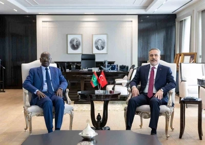 Bakan Fidan, Moritanyalı mevkidaşı Merzoug ile g&ouml;r&uuml;şt&uuml;

