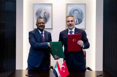 Bakan Fidan, Sudan Dışişleri ve Uluslararası İşbirliği Bakanı Salem ile g&ouml;r&uuml;şt&uuml;
