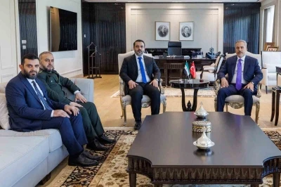 Bakan Fidan, Suriye Dışişleri Bakanı Şeybani ve Savunma Bakanı Kasra ile bir araya geldi
