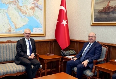 Bakan G&uuml;ler, KKTC&rsquo;nin Ankara B&uuml;y&uuml;kel&ccedil;isi Korukoğlu&rsquo;nu kabul etti
