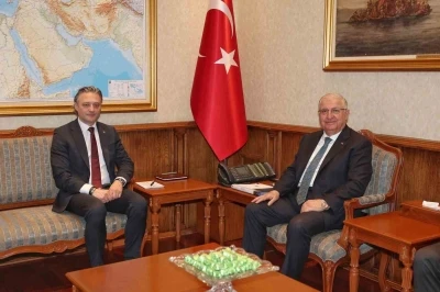 Bakan G&uuml;ler, Polonya Devlet Bakanı ve Milli G&uuml;venlik Kurulu B&uuml;rosu Başkanı Grodecki ile g&ouml;r&uuml;şt&uuml;
