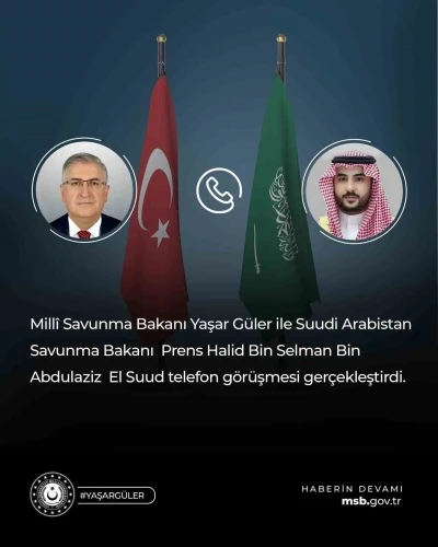 Bakan G&uuml;ler, Suudi Arabistan Savunma Bakanı El Suud ile g&ouml;r&uuml;şt&uuml;
