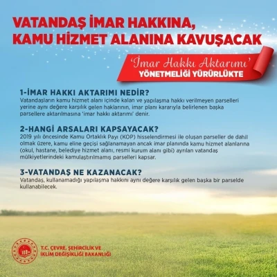 Bakan Kurum: &quot;(İmar hakkı aktarımı) Yıllardır süren bir sorunu çözüme kavuşturuyoruz&quot;
