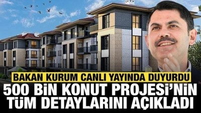 Bakan Kurum, Yüzyılın Konut Projesi'nin detaylarını tek tek açıkladı!
