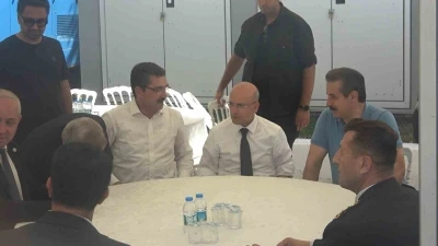 Bakan Şimşek, taziyeleri kabul etti
