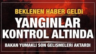 Bakan Yumaklı açıkladı: Orman yangınları tamamen kontrol altına alındı!