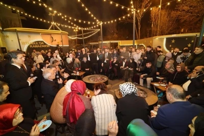 Bakanlar vatandaşlarla ateş başında sohbet etti
