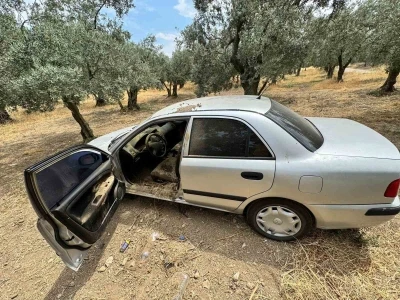 Balıkesir’de çalınan otomobil zeytin tarlasında bulundu
