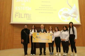 Balıkesirli &ouml;ğrencilerin kısa filmi mansiyon &ouml;d&uuml;l&uuml; aldı
