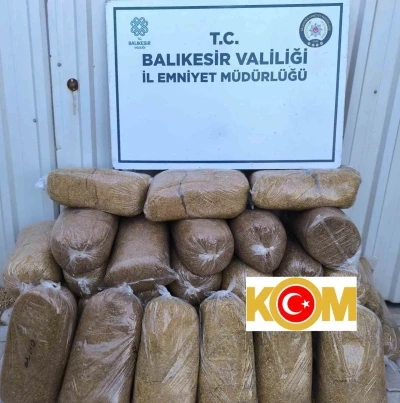 Bandırma’da kaçak tütün operasyonu, 170 kilo tütün ele geçirildi
