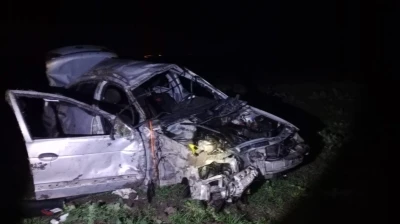 Bandırma&rsquo;da otomobil domuza &ccedil;arpıp takla attı: 1 &ouml;l&uuml;, 1 yaralı
