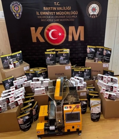 Bartın’da tütün ve makaron operasyonu

