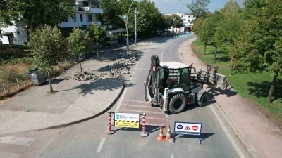 Başiskele sahilinde üstyapı çalışmaları başladı
