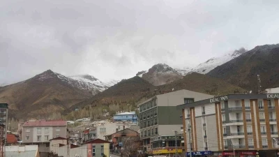 Başkale&rsquo;de mayıs ayında y&uuml;ksek kesimler beyaza b&uuml;r&uuml;nd&uuml;

