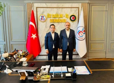 Başkan Ak&uuml;z&uuml;m, HAK-İŞ Genel Başkan Yardımcısı Sert ile bir araya geldi
