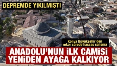 Başkan Altay: Hatay Habib-i Neccar Camii’nin restorasyonunda sona yaklaştık
