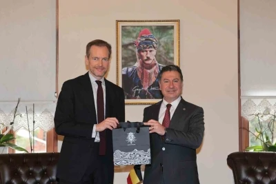 Başkan Aras Bel&ccedil;ika Krallığı Ankara B&uuml;y&uuml;kel&ccedil;isini ağırladı
