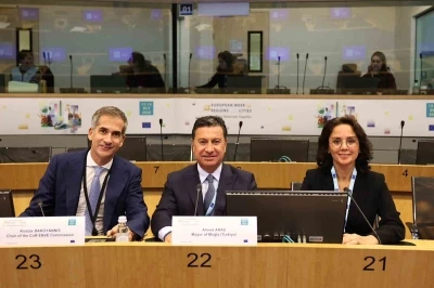 Başkan Aras’tan Brüksel’de demokrasi, iklim ve sürdürülebilirlik temasları
