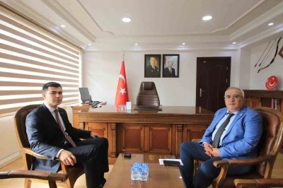 Başkan Arslan’dan Kaymakam Çelik’e hayırlı olsun ziyareti
