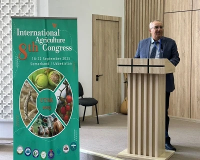 Başkan Arslan yerel yönetimlerin tarımdaki önemini Özbekistan’da anlattı
