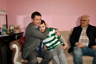 Başkan Aydın, &ouml;zel bireyin mutluluğuna ortak oldu
