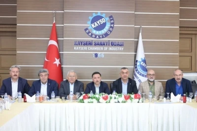 Başkan B&uuml;y&uuml;kkılı&ccedil;, Kayseri Sanayi Odası&rsquo;nda istişare toplantısına katıldı
