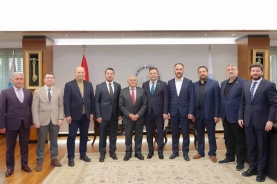 Başkan B&uuml;y&uuml;kkılı&ccedil;, OSB y&ouml;netimini ağırladı
