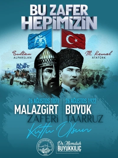 Başkan Büyükkılıç: &quot;Büyük zaferlerin yıl dönümü kutlu olsun&quot;
