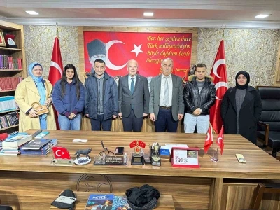 Başkan Candemir&rsquo;e uluslararası &ouml;ğrenciler hakkında bilgi verdiler
