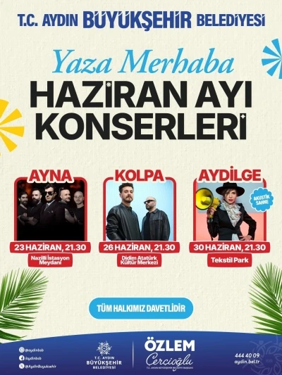 Başkan &Ccedil;er&ccedil;ioğlu: "Yaza Merhaba Konserlerimize t&uuml;m vatandaşlarımızı davet ediyorum"
