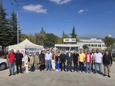 Başkan Dilsiz ve Özdemir’den REHAU işçilerine destek
