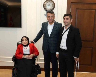 Başkan Doğan’dan engelli sporculara destek
